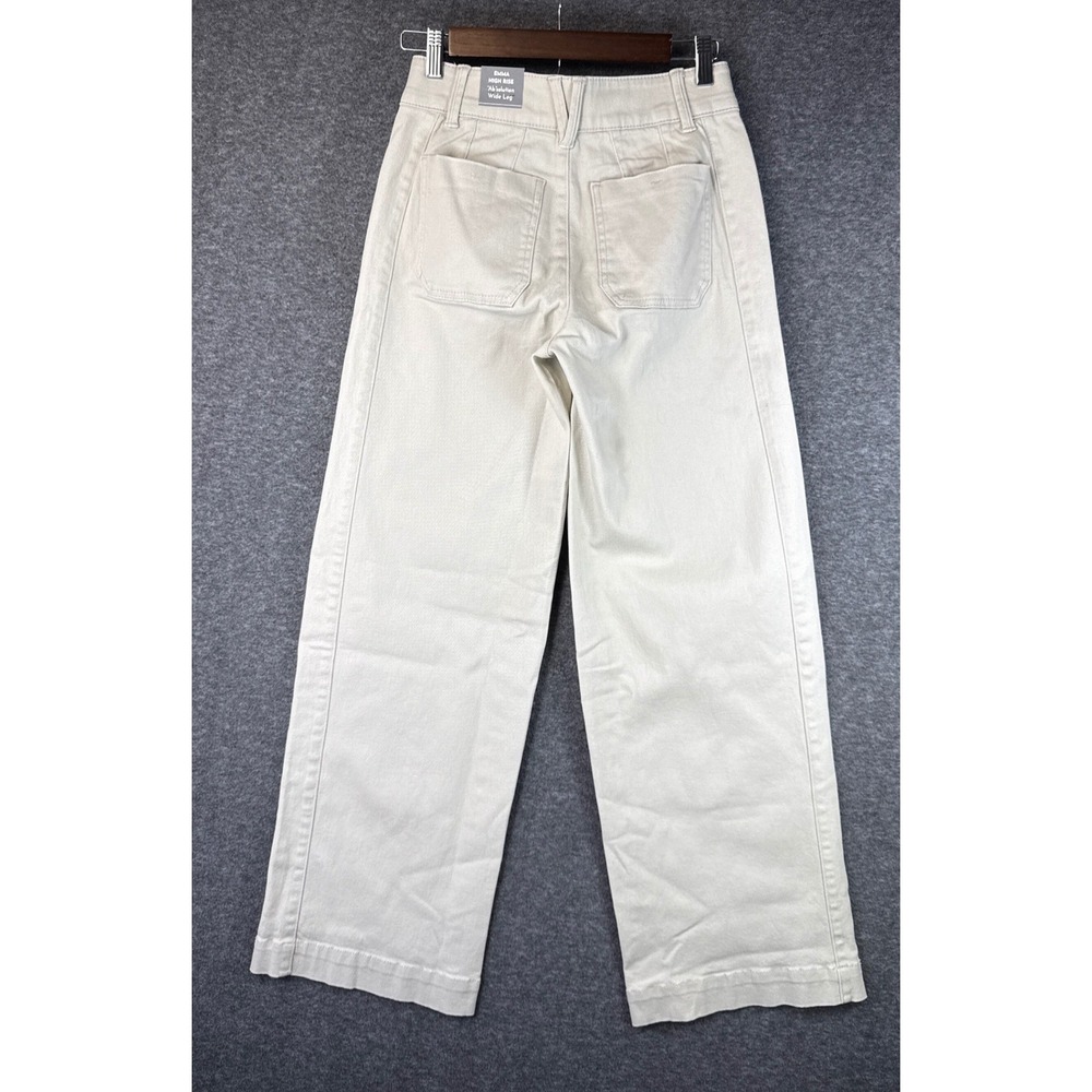 Wit & Wisdom Emma High Rise Wide Leg Pants Womens Size 0 Contour Shape White - Picture 3 of 12